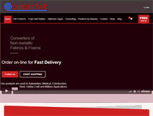 Tablet Screenshot of britishfelt.com